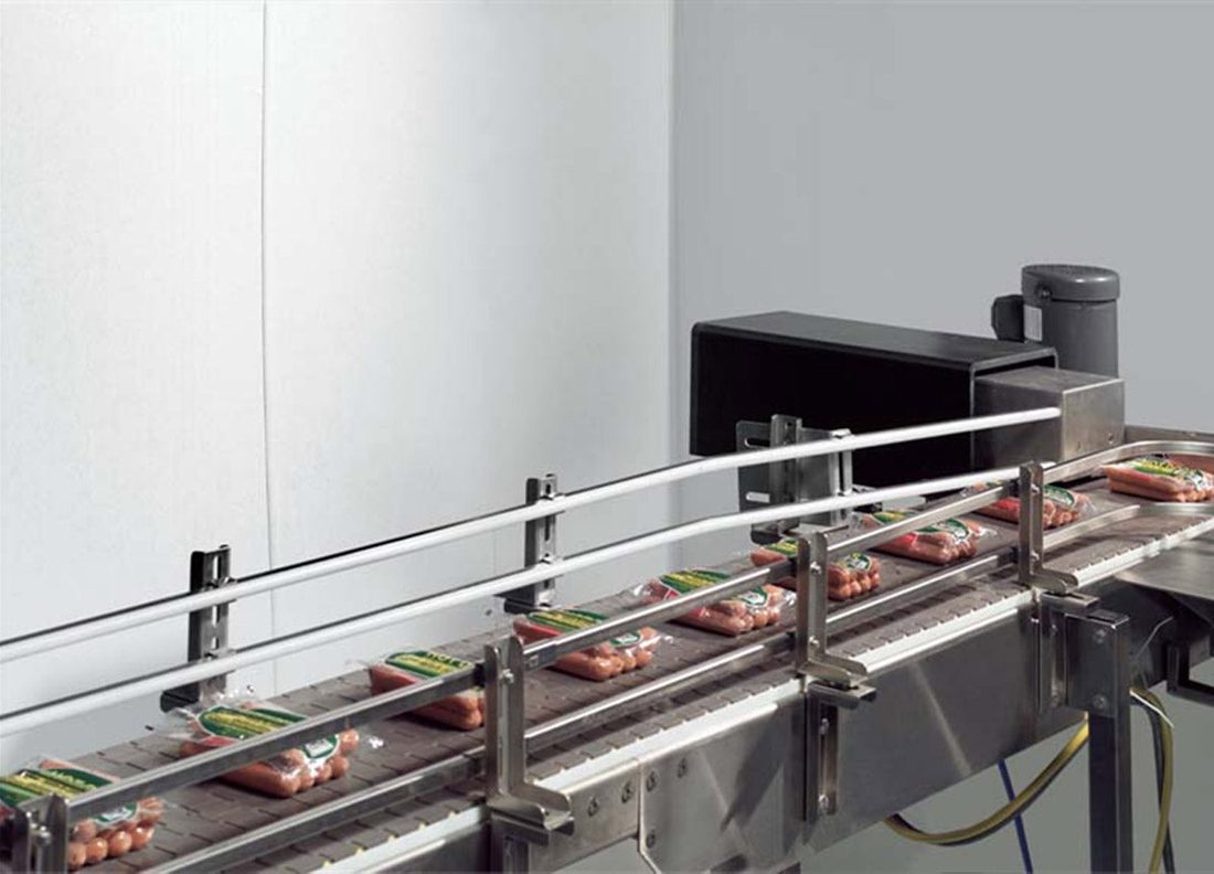FRP wall panels lining a food processing facility